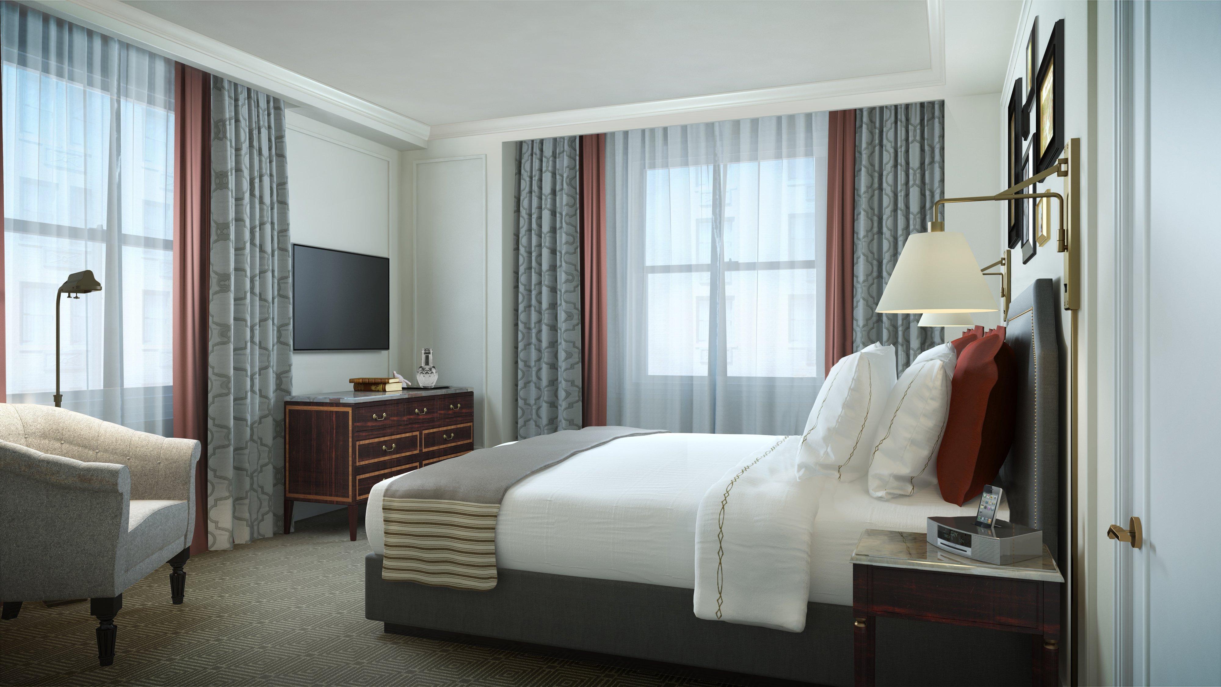 Intercontinental New York Barclay Hotel By Ihg Kültér fotó A bedroom at the hotel